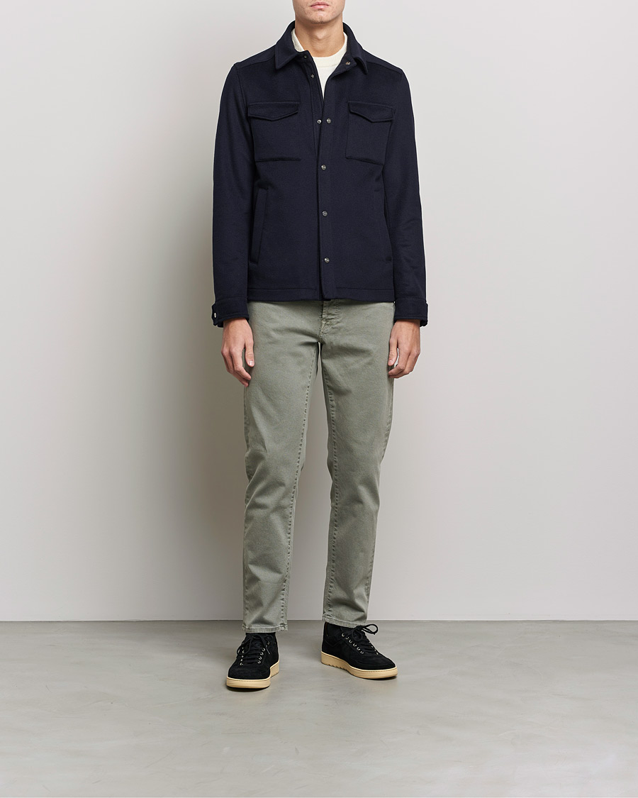 Herr | Byxor | Incotex | Bull Denim 5-Pocket Pants Green