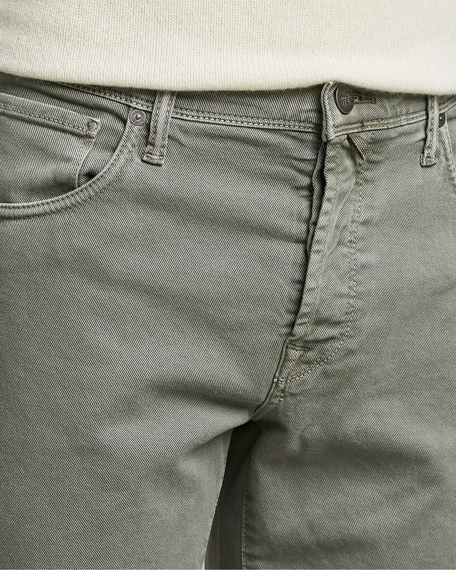 Herr | Byxor | Incotex | Bull Denim 5-Pocket Pants Green