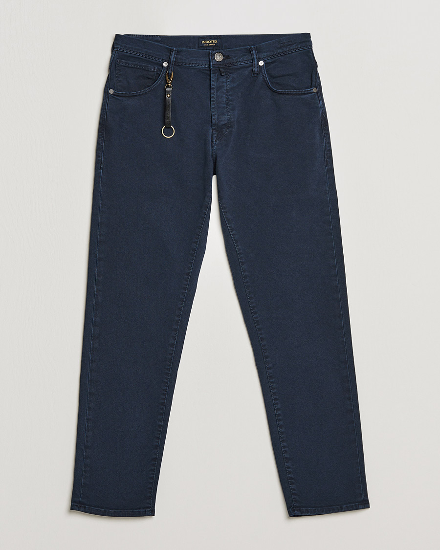 Herr | Byxor | Incotex | Bull Denim 5-Pocket Pants Navy