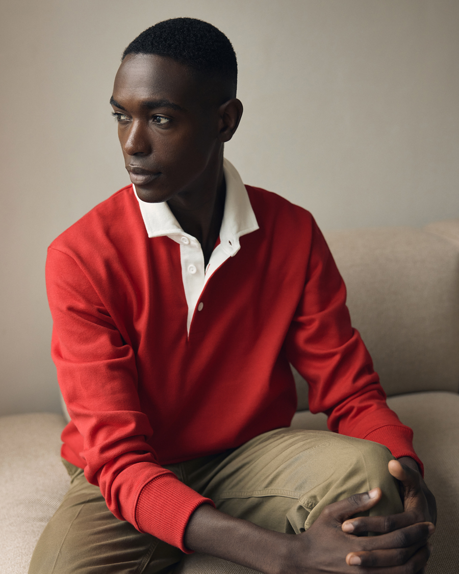 Herr | Tröjor | Rowing Blazers | Ametora Dad Rugby Scarlet