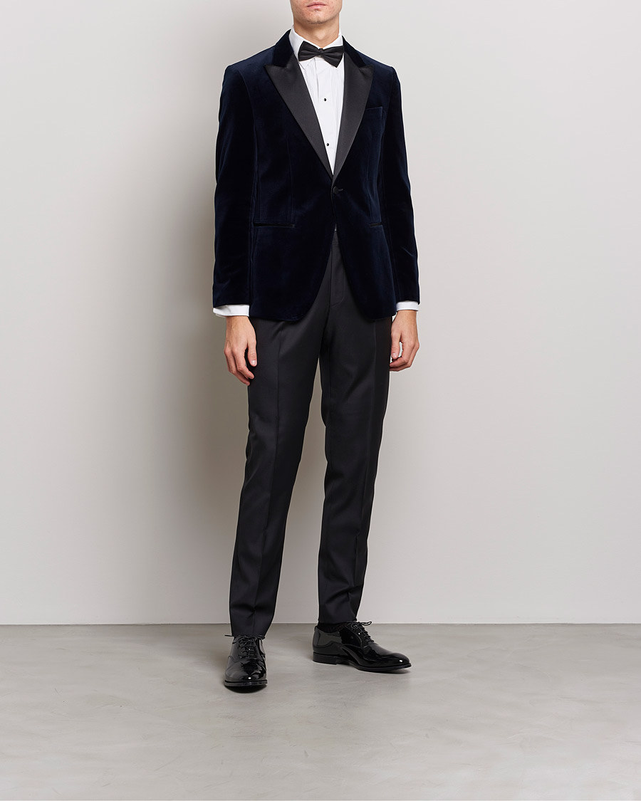 Herr | Kavajer | BOSS BLACK | Hutson Velvet Tuxedo Blazer Dark Blue