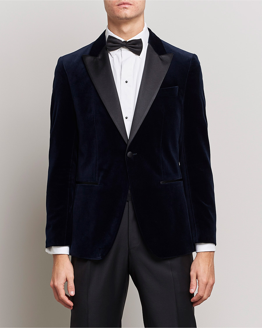 Herr | Kavajer | BOSS BLACK | Hutson Velvet Tuxedo Blazer Dark Blue