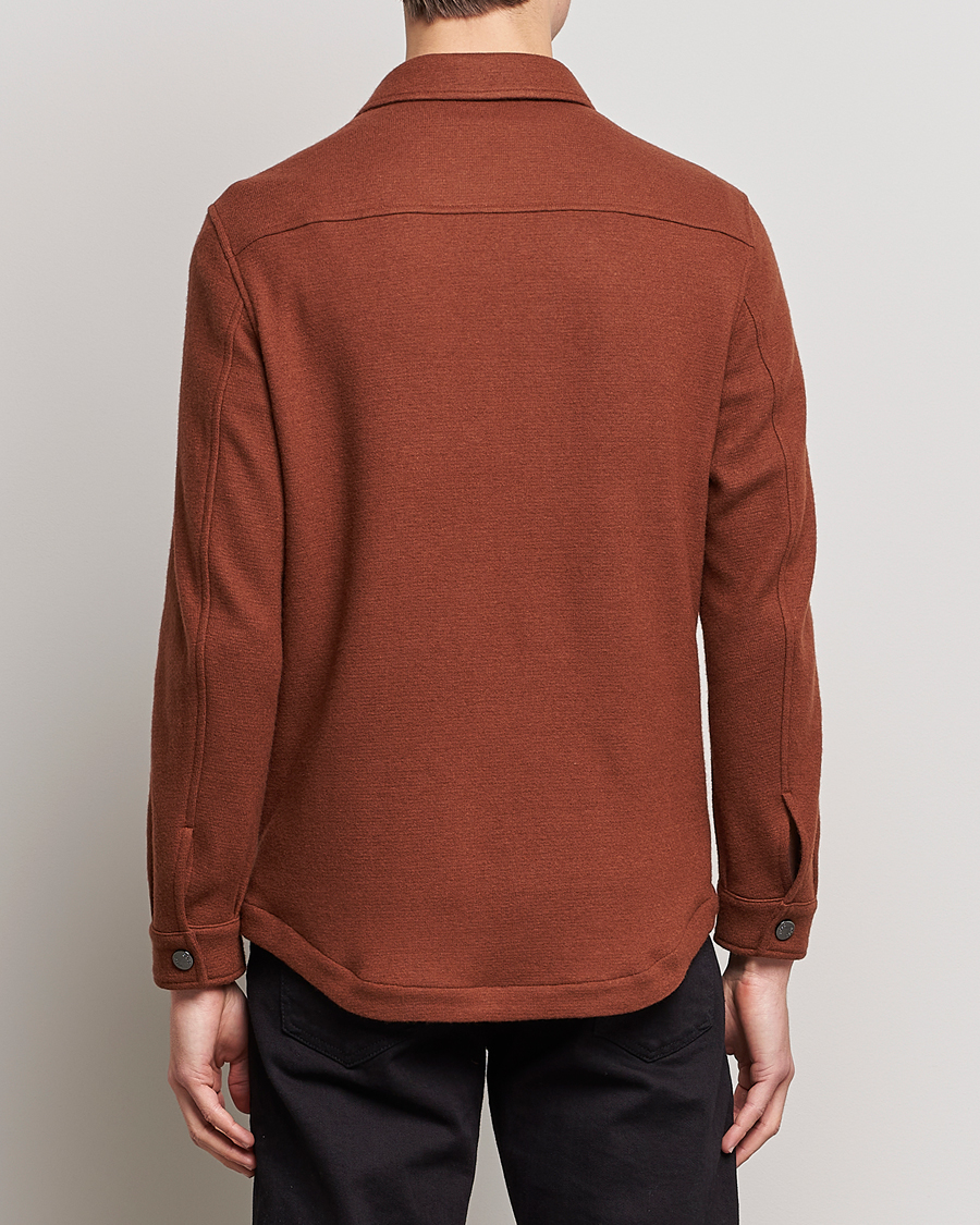 Herr | Skjortor | BOSS BLACK | Carper Wool Overshirt Medium Brown