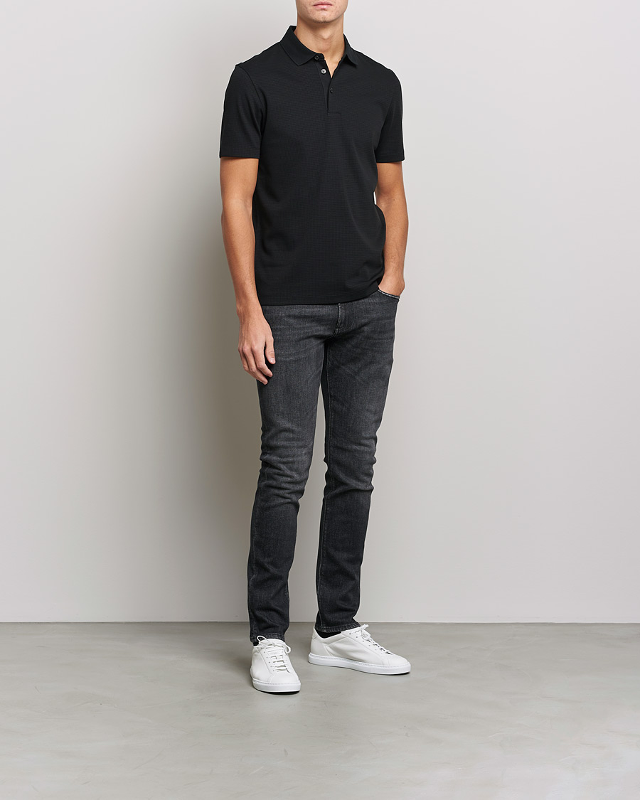 Herr | Pikéer | BOSS BLACK | Pitton Waffle Polo Black