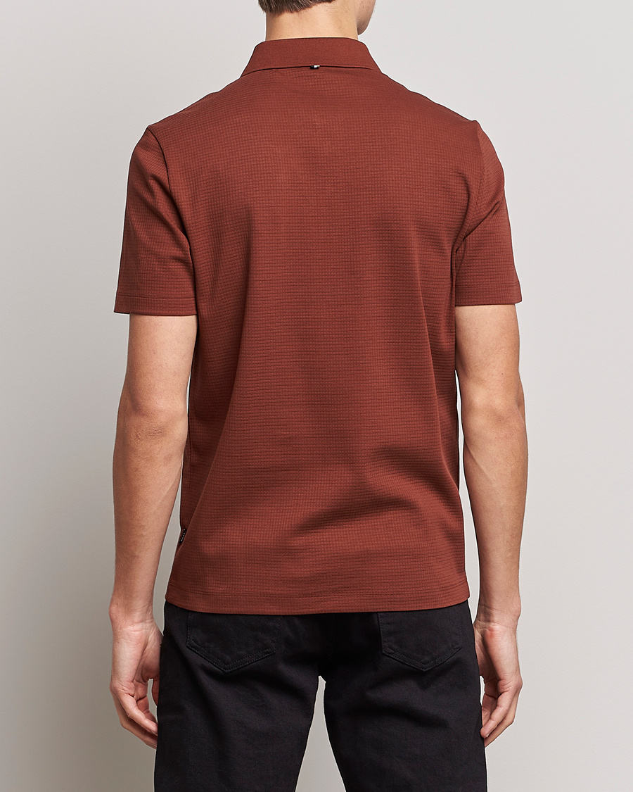 Herr | Pikéer | BOSS BLACK | Pitton Waffle Polo Medium Brown