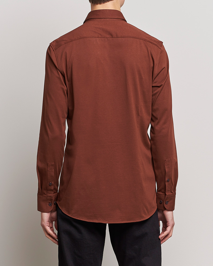 Herr | Skjortor | BOSS BLACK | Hank 4-Way Stretch Shirt Medium Brown