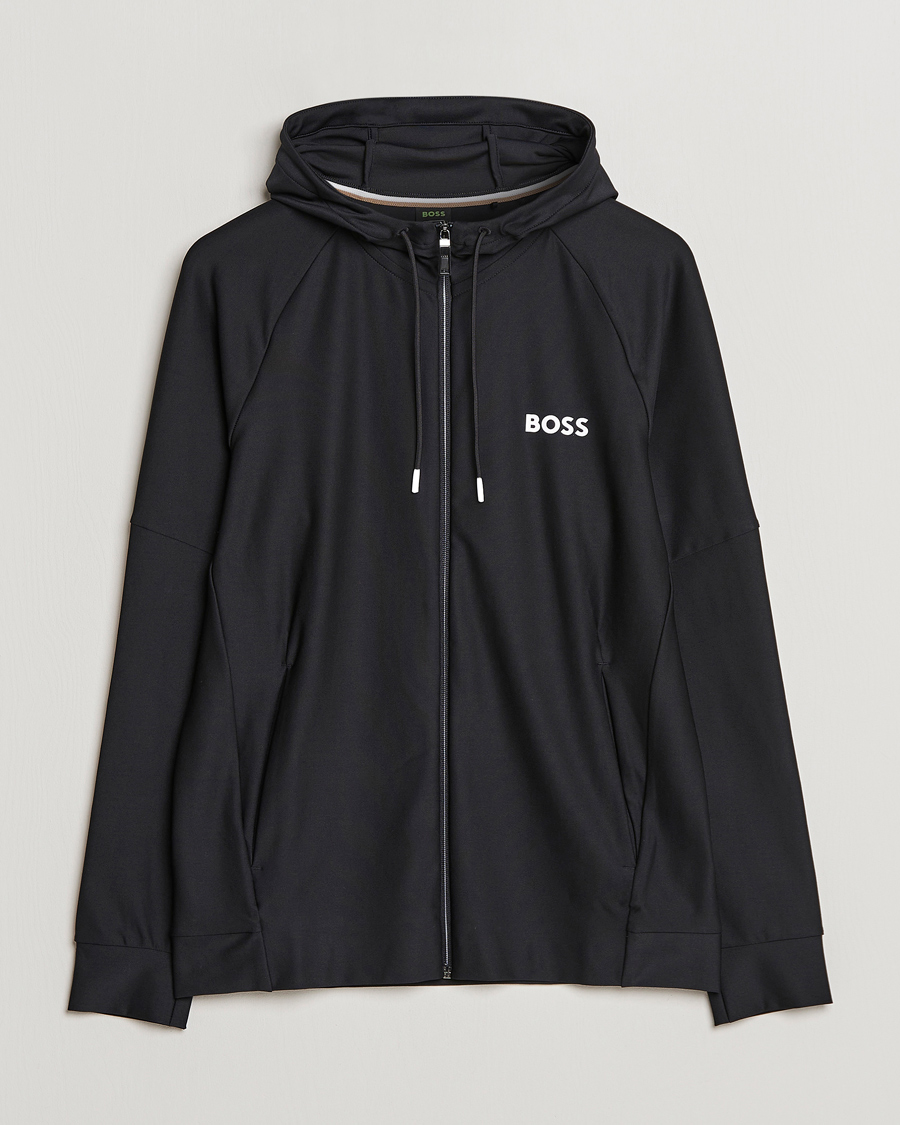 Herr | Tröjor | BOSS GREEN | Sixon Full Zip Hoodie Black