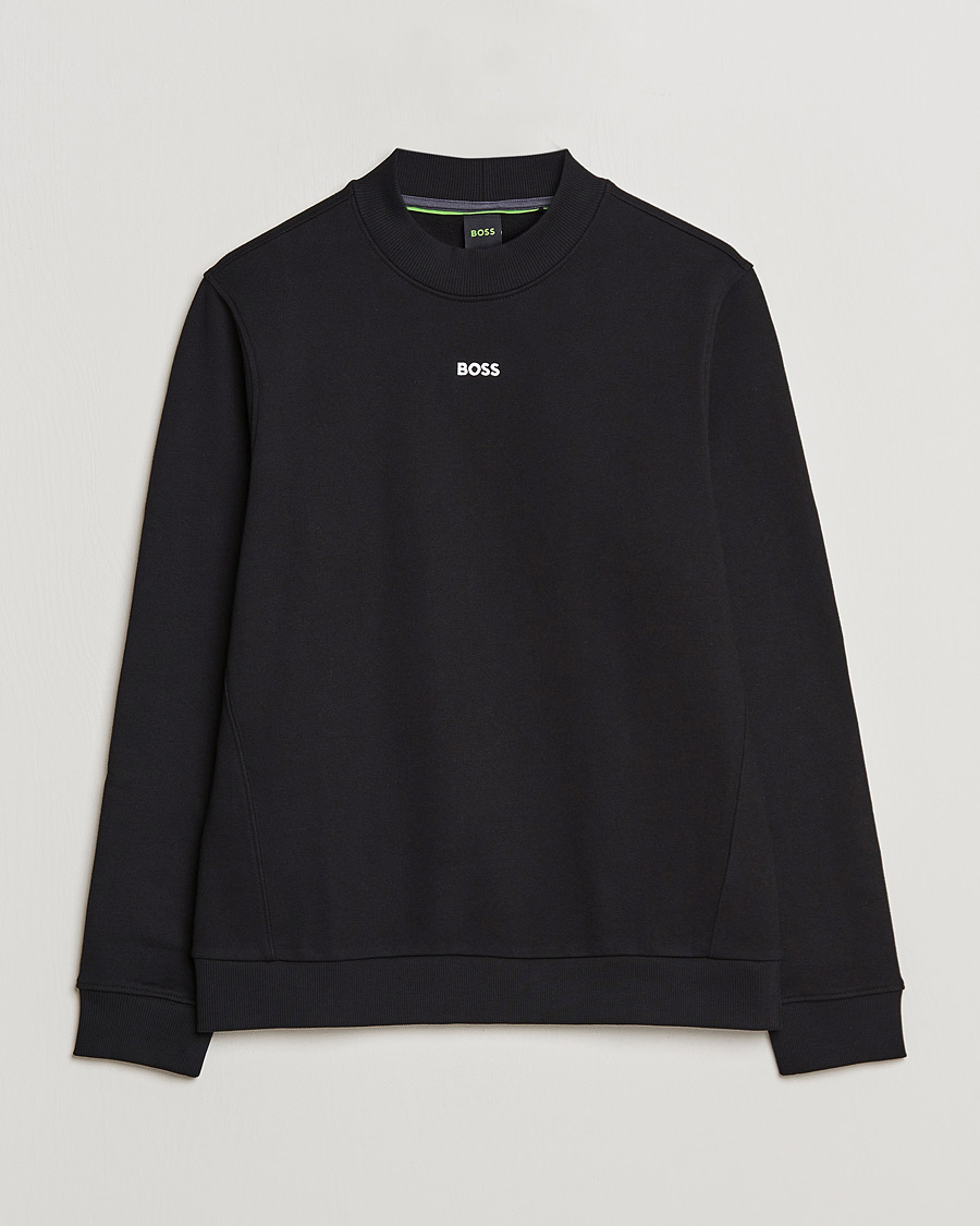 Herr | Tröjor | BOSS GREEN | Salbock Center Logo Sweatshirt Black