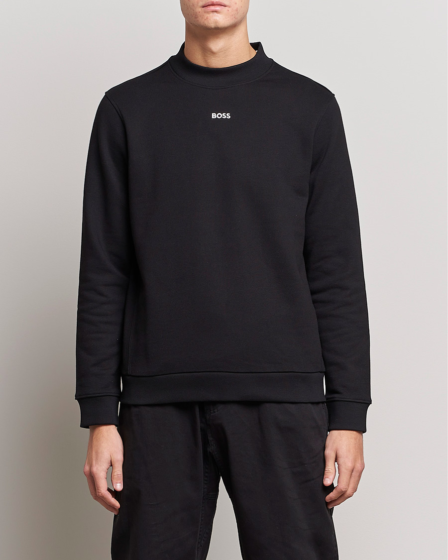 Herr | Tröjor | BOSS GREEN | Salbock Center Logo Sweatshirt Black
