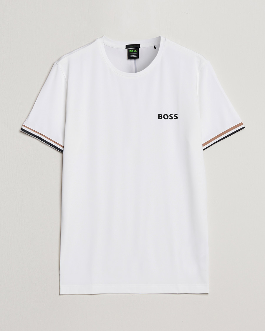 Herr | T-Shirts | BOSS GREEN | Performance MB Crew Neck T-Shirt White