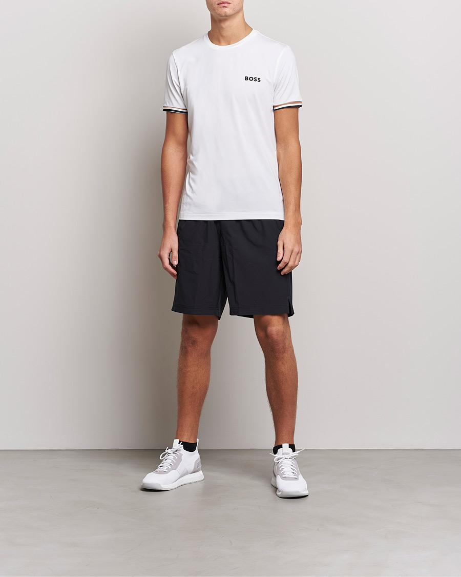 Herr | T-Shirts | BOSS GREEN | Performance MB Crew Neck T-Shirt White