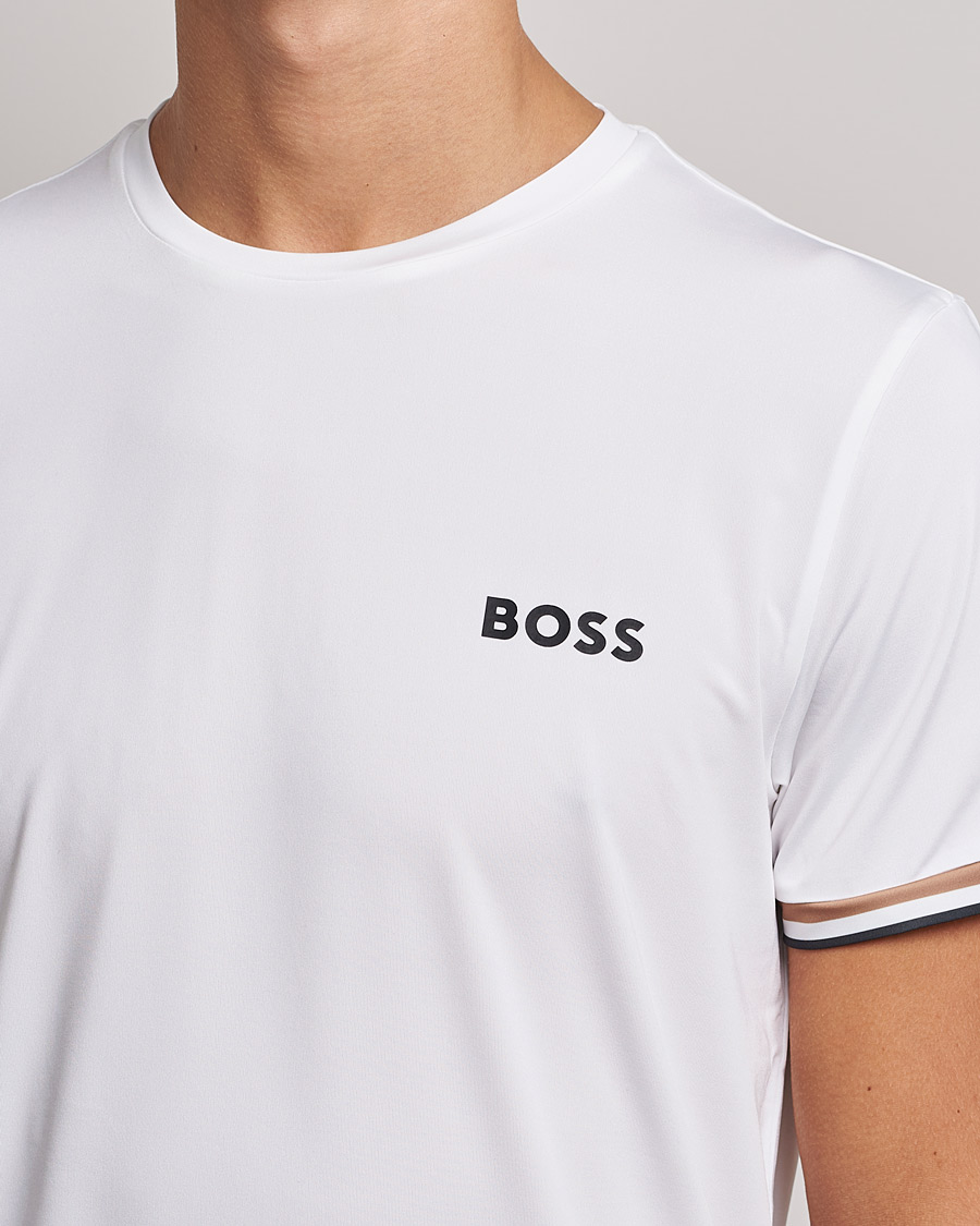 Herr | T-Shirts | BOSS GREEN | Performance MB Crew Neck T-Shirt White