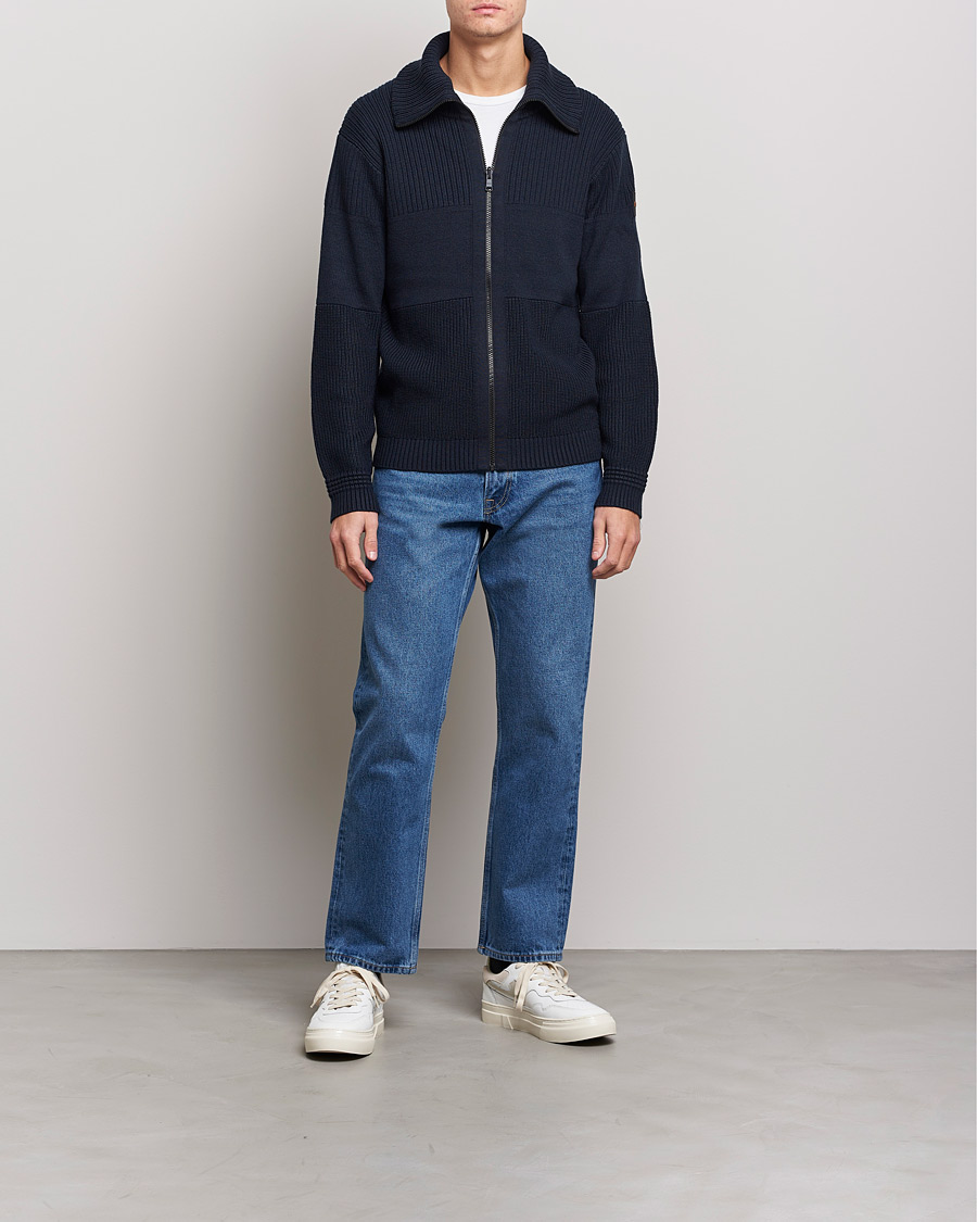 Herr | Tröjor | BOSS ORANGE | Kamondo Full Zip Sweater Dark Blue
