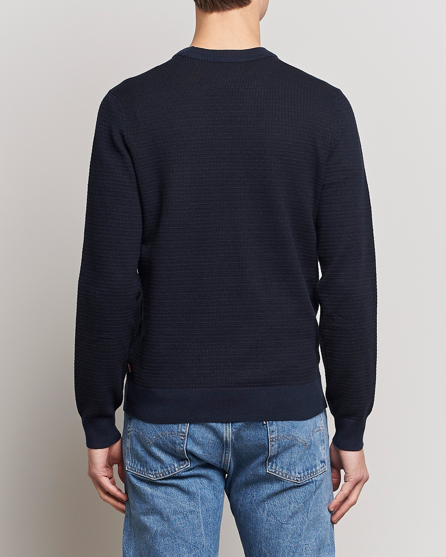 Herr | Tröjor | BOSS ORANGE | Abovemo Knitted Sweater Dark Blue