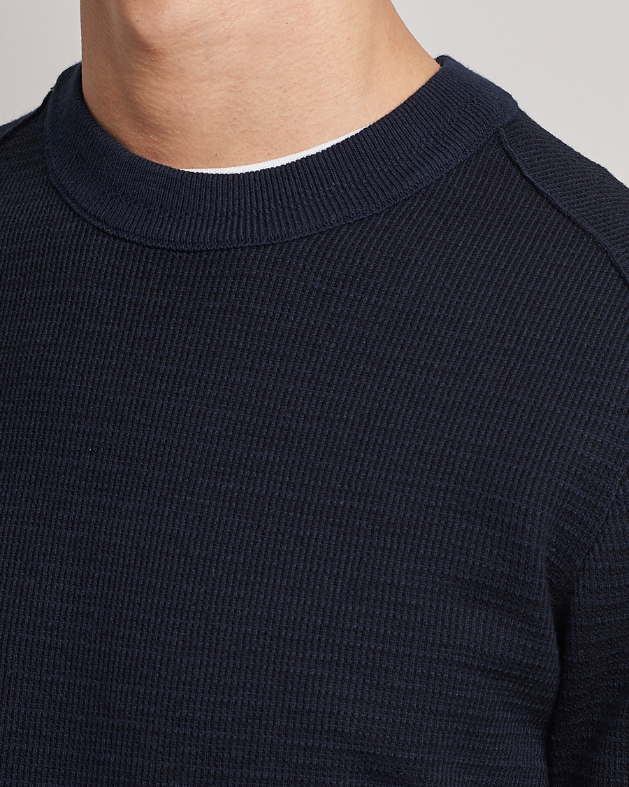 Herr | Tröjor | BOSS ORANGE | Abovemo Knitted Sweater Dark Blue