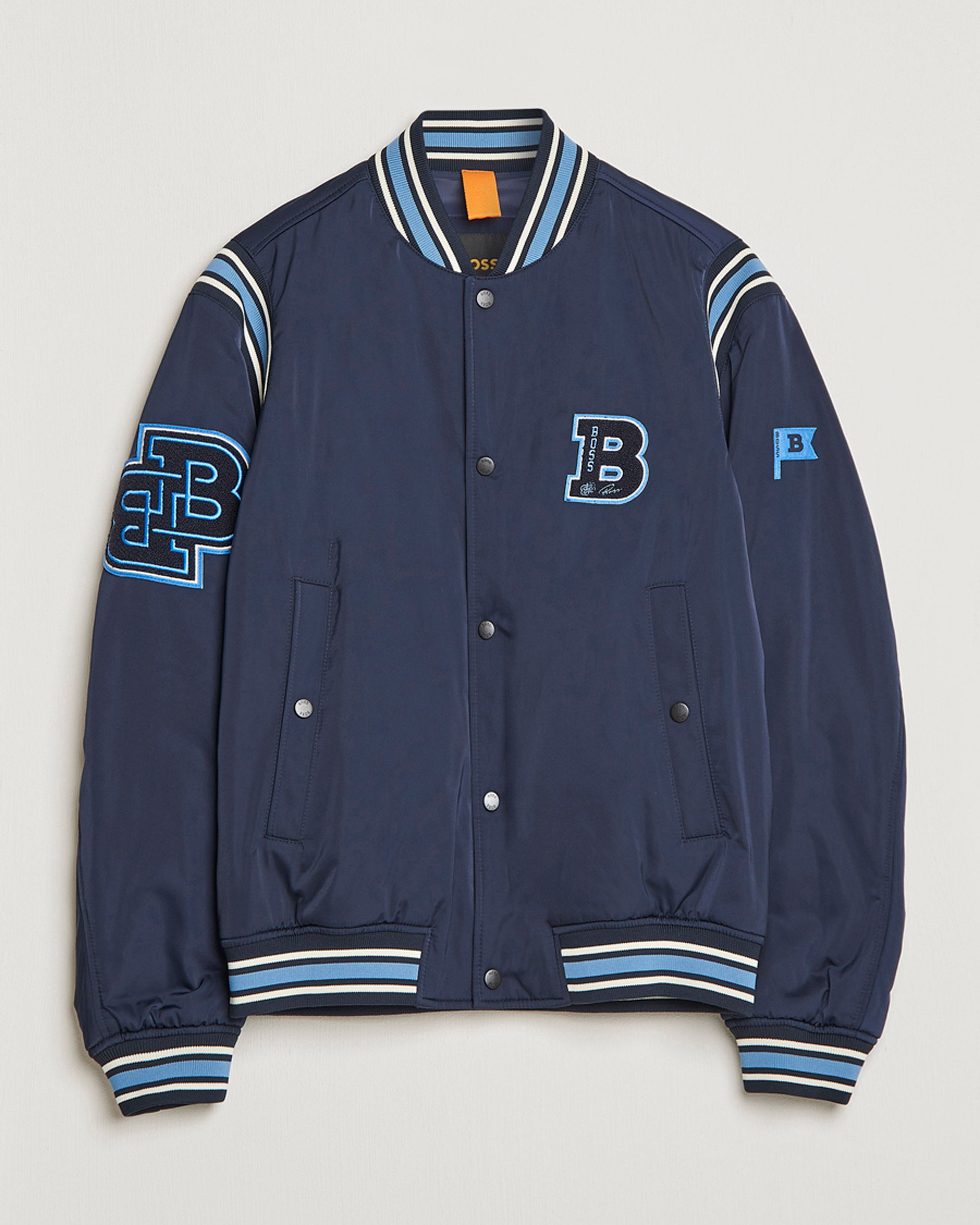 Herr | Jackor | BOSS ORANGE | Oronzo Varsity Bomber Jacket Dark Blue