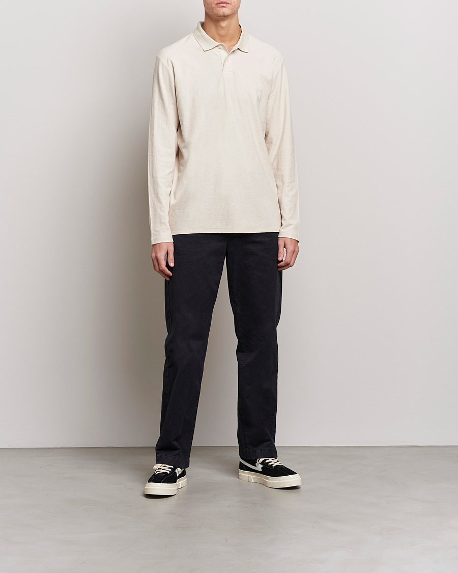 Herr | Tröjor | BOSS ORANGE | Pecollege Knitted Polo Open White