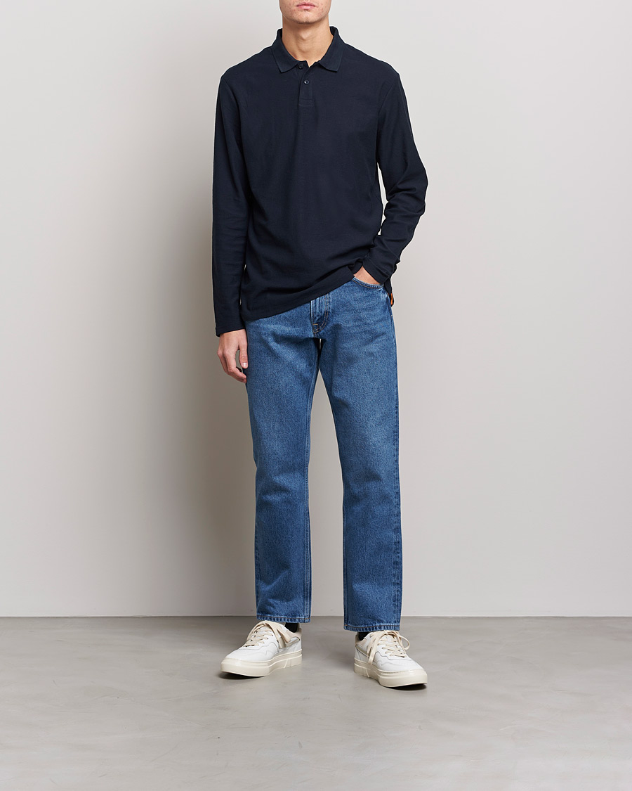 Herr | Tröjor | BOSS ORANGE | Pecollege Knitted Polo Dark Blue