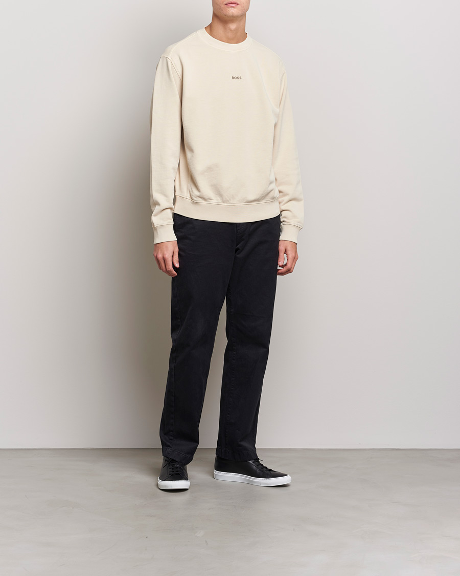 Herr | Tröjor | BOSS ORANGE | Wefade Logo Sweatshirt Open White