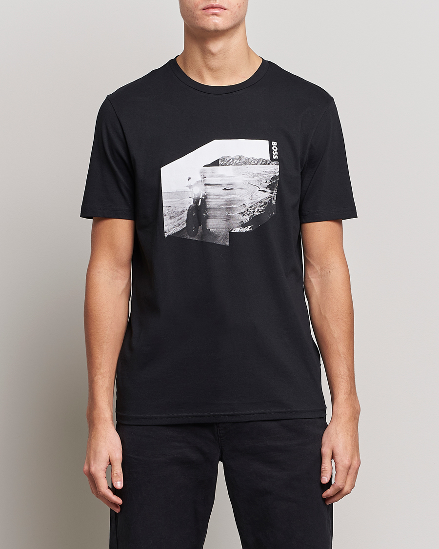 Herr |  | BOSS ORANGE | Teglow Photoprint Crew Neck T-Shirt Black