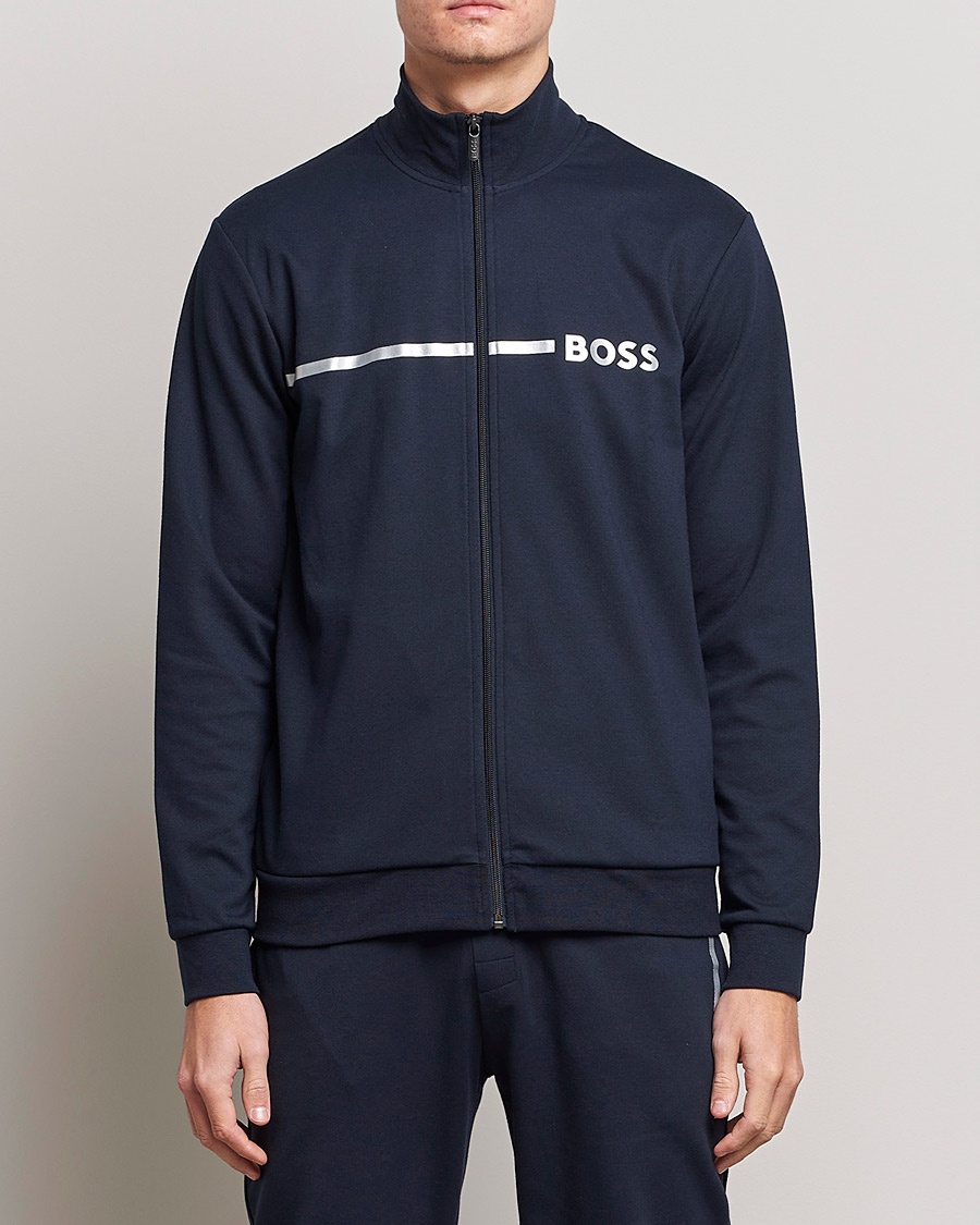 Herr | Tröjor | BOSS BLACK | Tracksuit Jacket Dark Blue