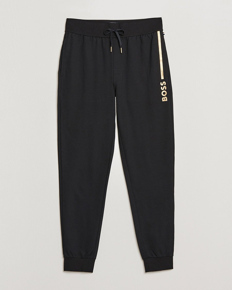 Herr | Byxor | BOSS BLACK | Tracksuit Sweatpants Black/Gold