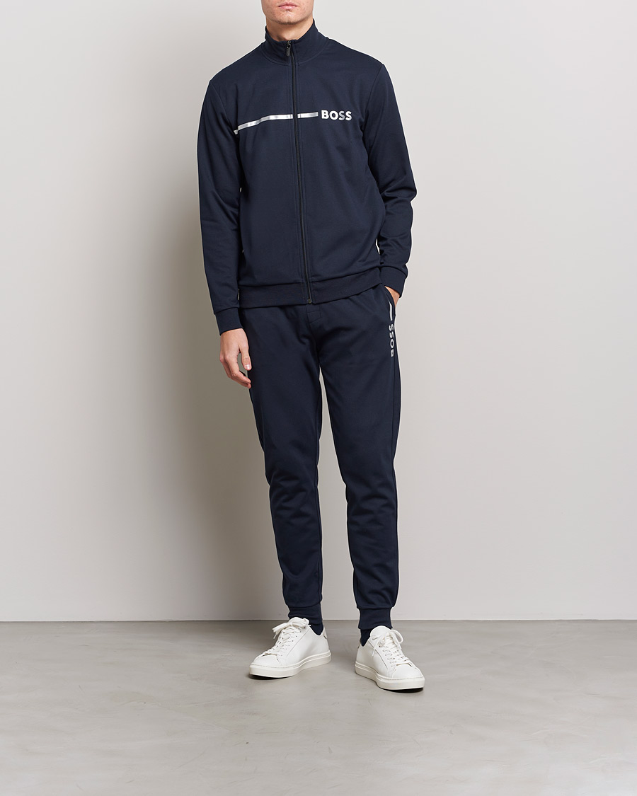 Herr | Byxor | BOSS BLACK | Tracksuit Sweatpants Dark Blue