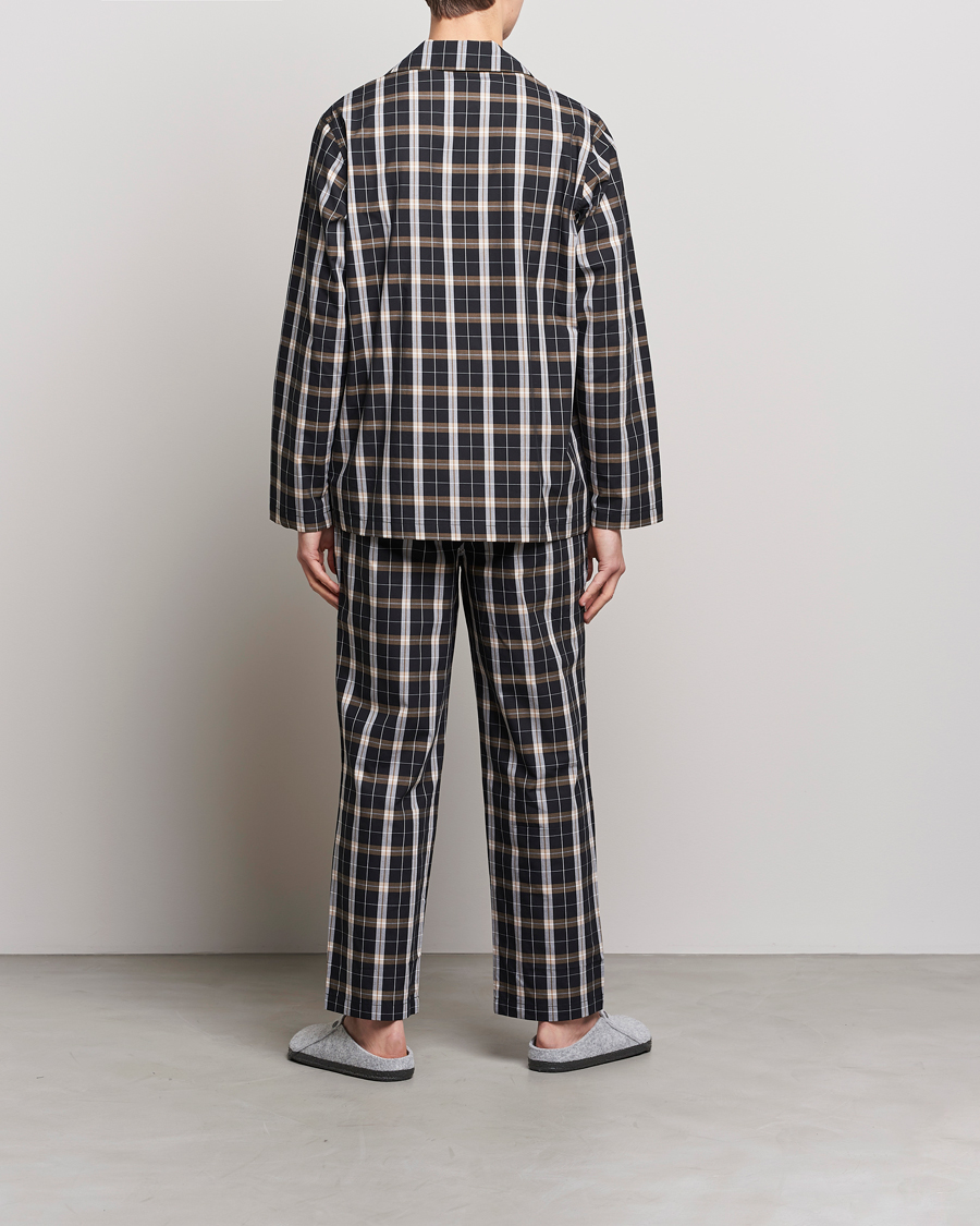 Herr | Pyjamas & Morgonrockar | BOSS BLACK | Urban Checked Pyjama Set Black/Beige