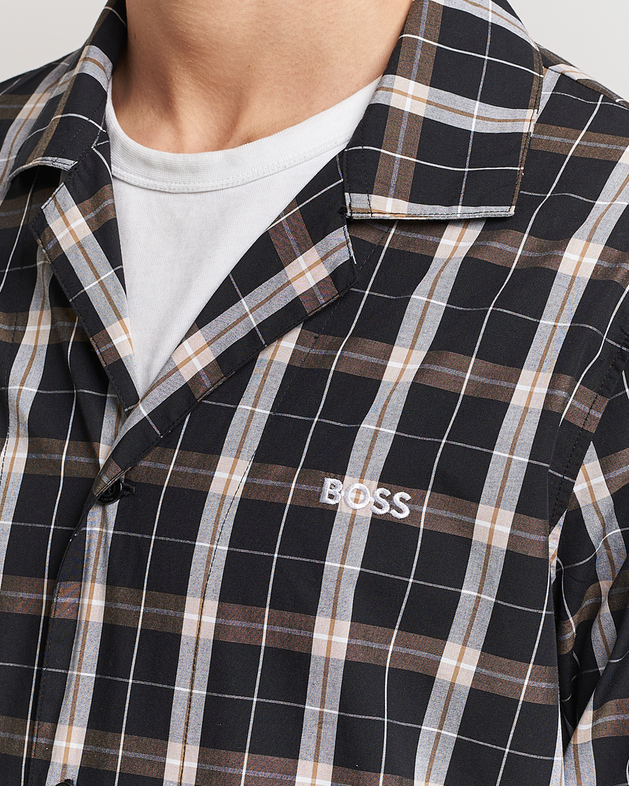 Herr | Pyjamas & Morgonrockar | BOSS BLACK | Urban Checked Pyjama Set Black/Beige