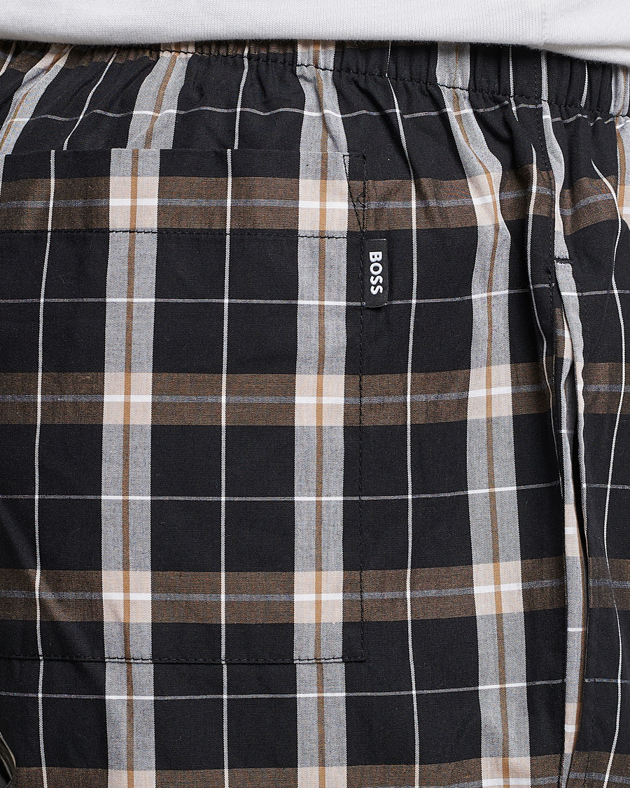 Herr | Pyjamas & Morgonrockar | BOSS BLACK | Urban Checked Pyjama Set Black/Beige