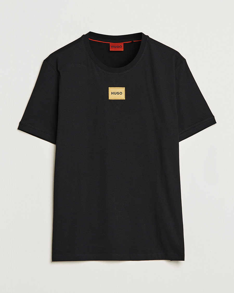 Herr | T-Shirts | HUGO | Diragolino Crew Neck T-Shirt Black