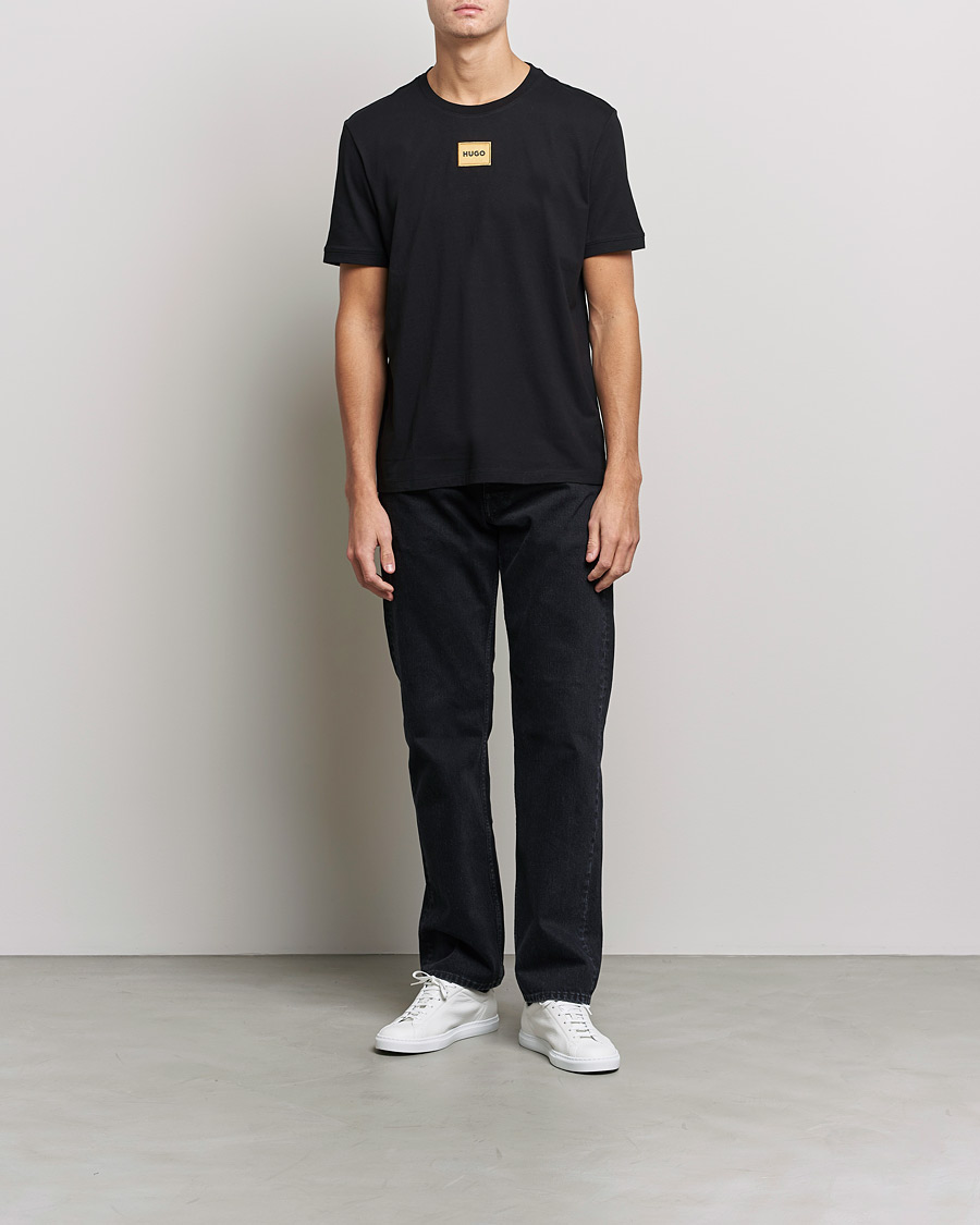 Herr | T-Shirts | HUGO | Diragolino Crew Neck T-Shirt Black