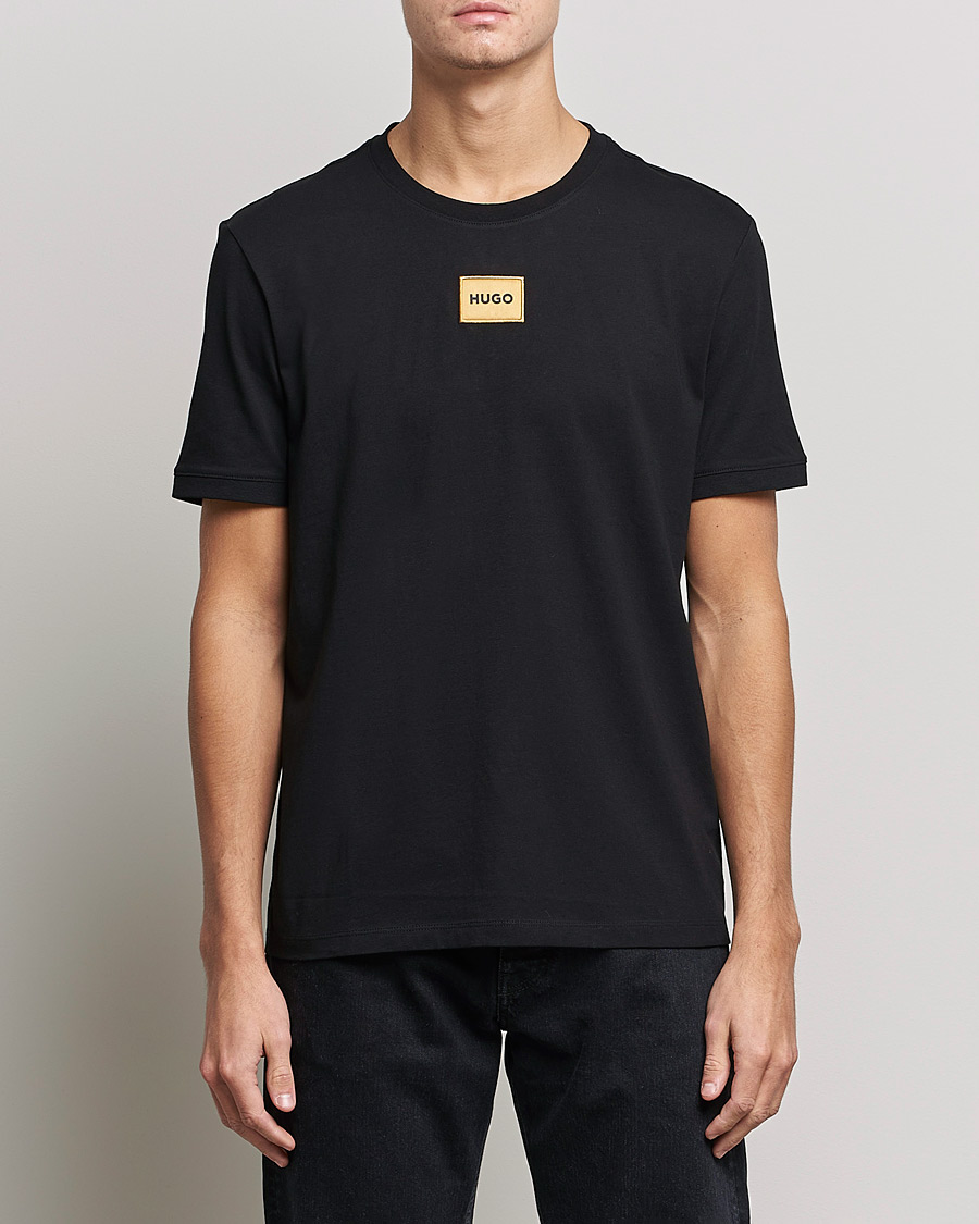 Herr | Svarta t-shirts | HUGO | Diragolino Crew Neck T-Shirt Black