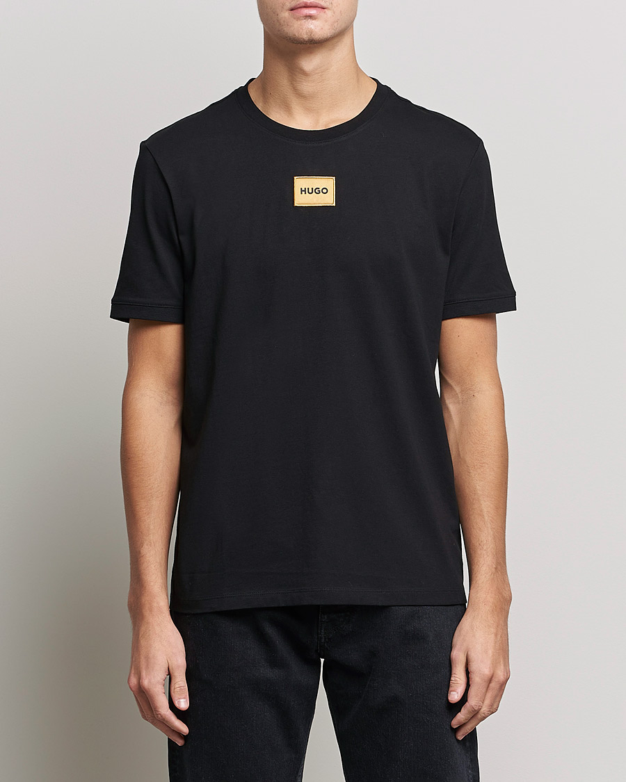 Herr | T-Shirts | HUGO | Diragolino Crew Neck T-Shirt Black
