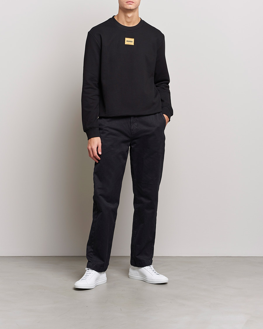 Herr | Tröjor | HUGO | Diragol Crew Neck Sweatshirt Black