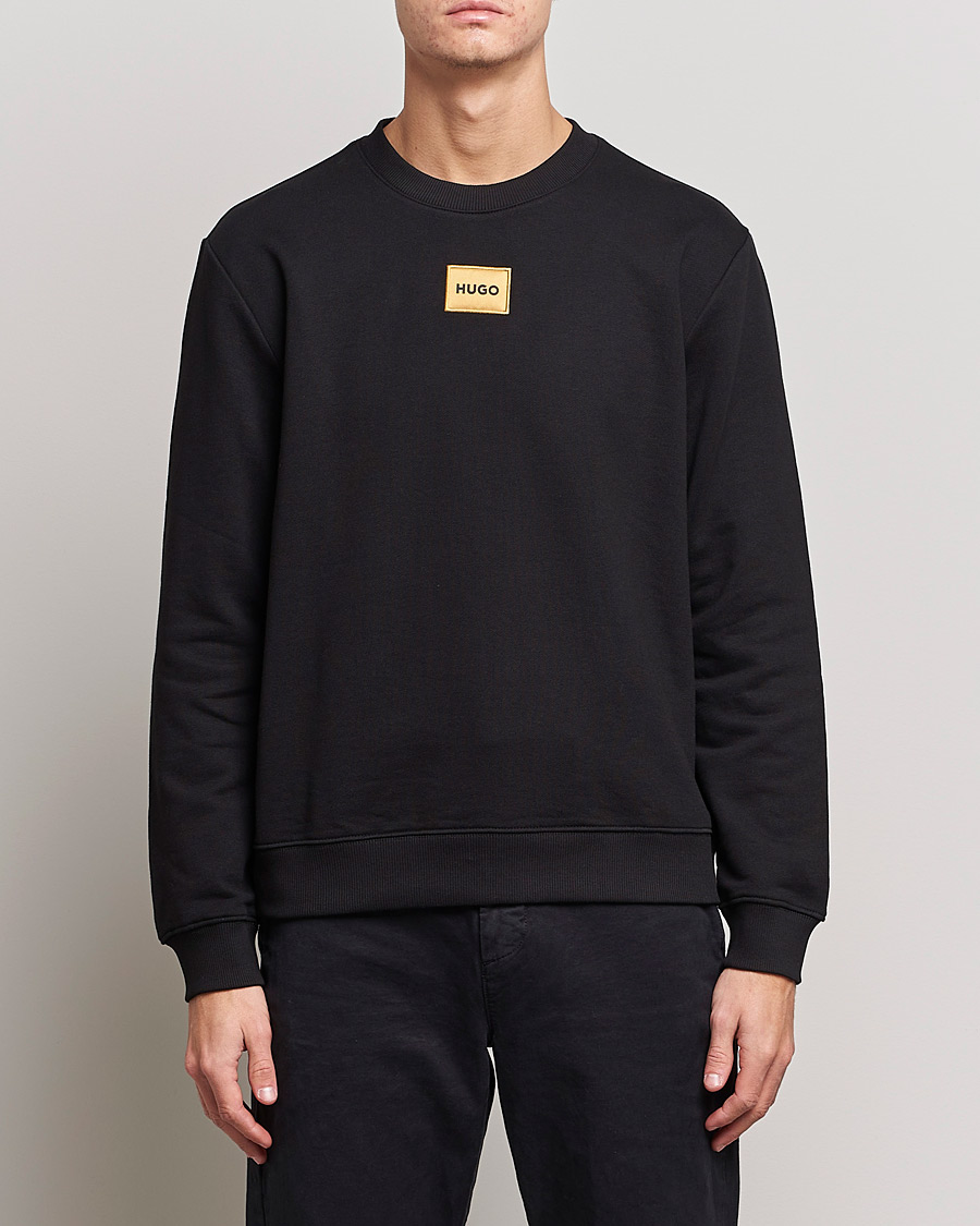Herr | HUGO | HUGO | Diragol Crew Neck Sweatshirt Black