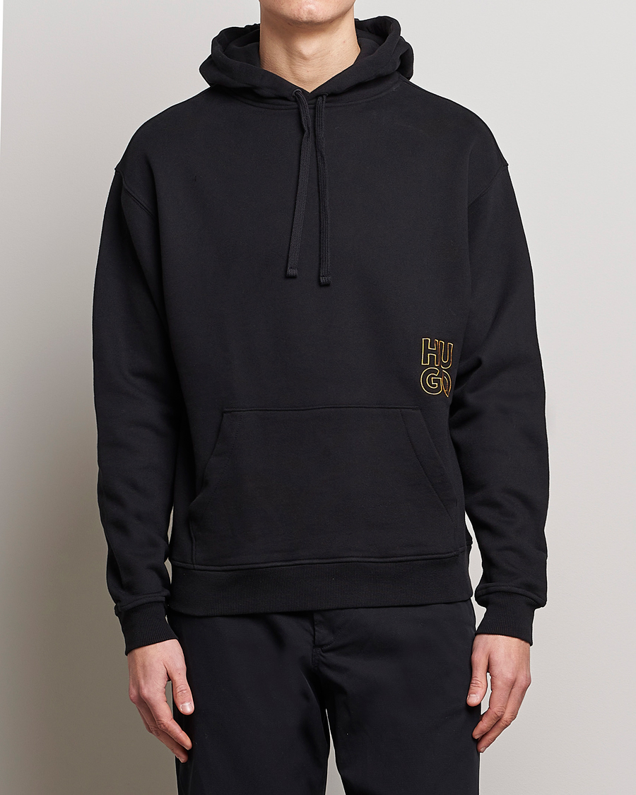Herr | Tröjor | HUGO | Dandrill Hoodie Black