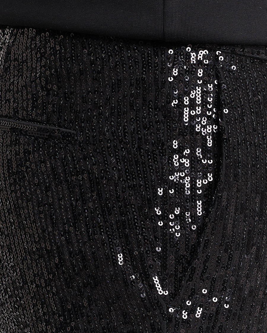 Herr | Byxor | HUGO | Hesten Shiny Tuxedo Trousers Black