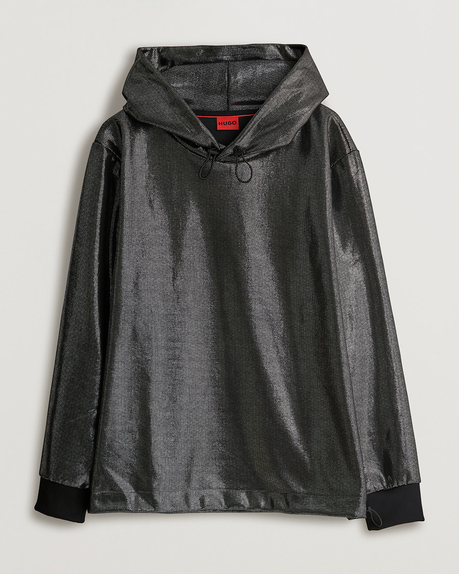 Herr | Tröjor | HUGO | Descolar Shiny Hoodie Black