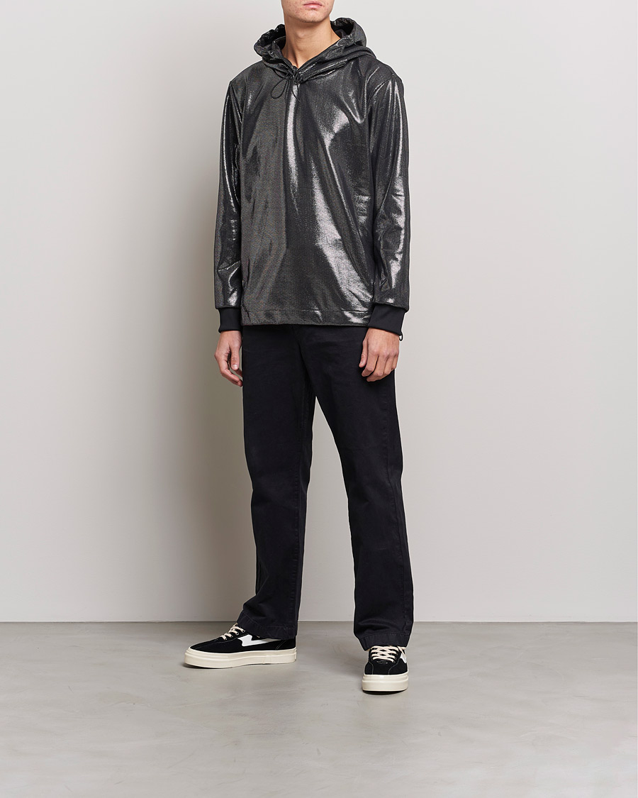 Herr | Tröjor | HUGO | Descolar Shiny Hoodie Black