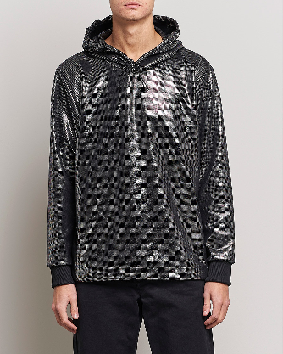 Herr | Tröjor | HUGO | Descolar Shiny Hoodie Black