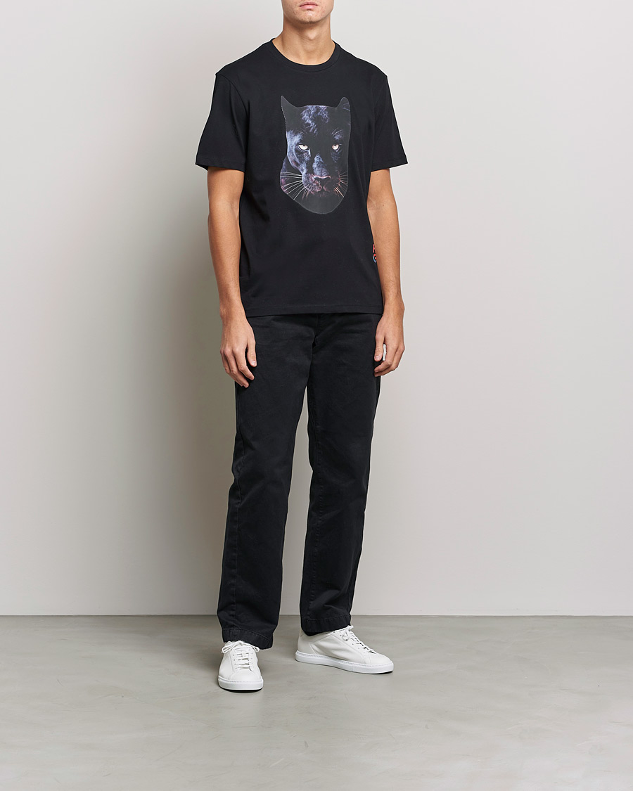 Herr | T-Shirts | HUGO | Deetah Logo Crew Neck T-Shirt Black