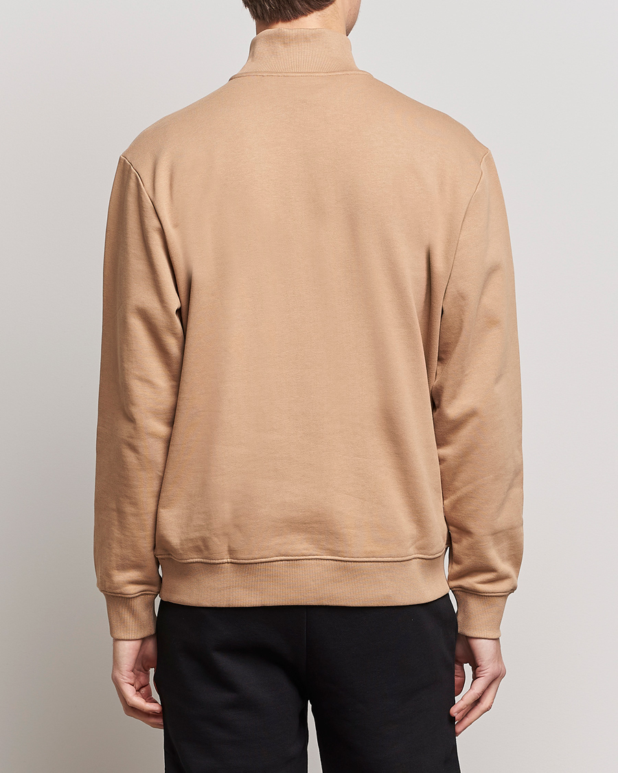 Herr | Tröjor | HUGO | Durty Half Zip Sweater Medium Beige