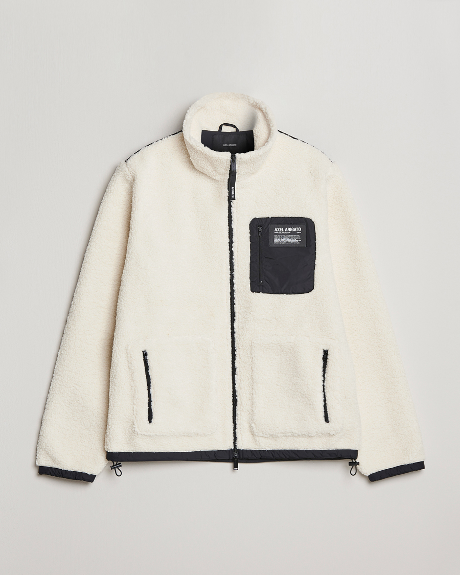 Herr | Tröjor | Axel Arigato | Billie Fleece Jacket Ecru