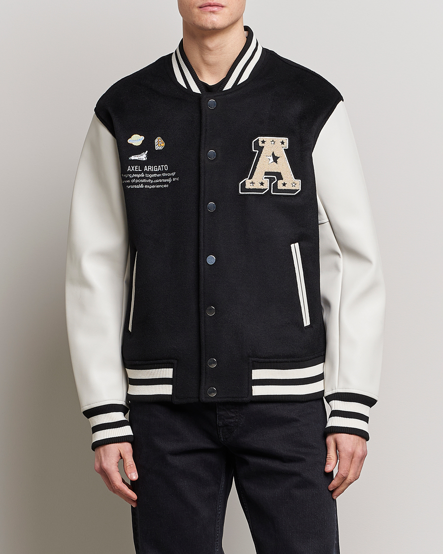 Herr | Bomberjackor | Axel Arigato | Arigato Space Academy Varsity Jacket Black