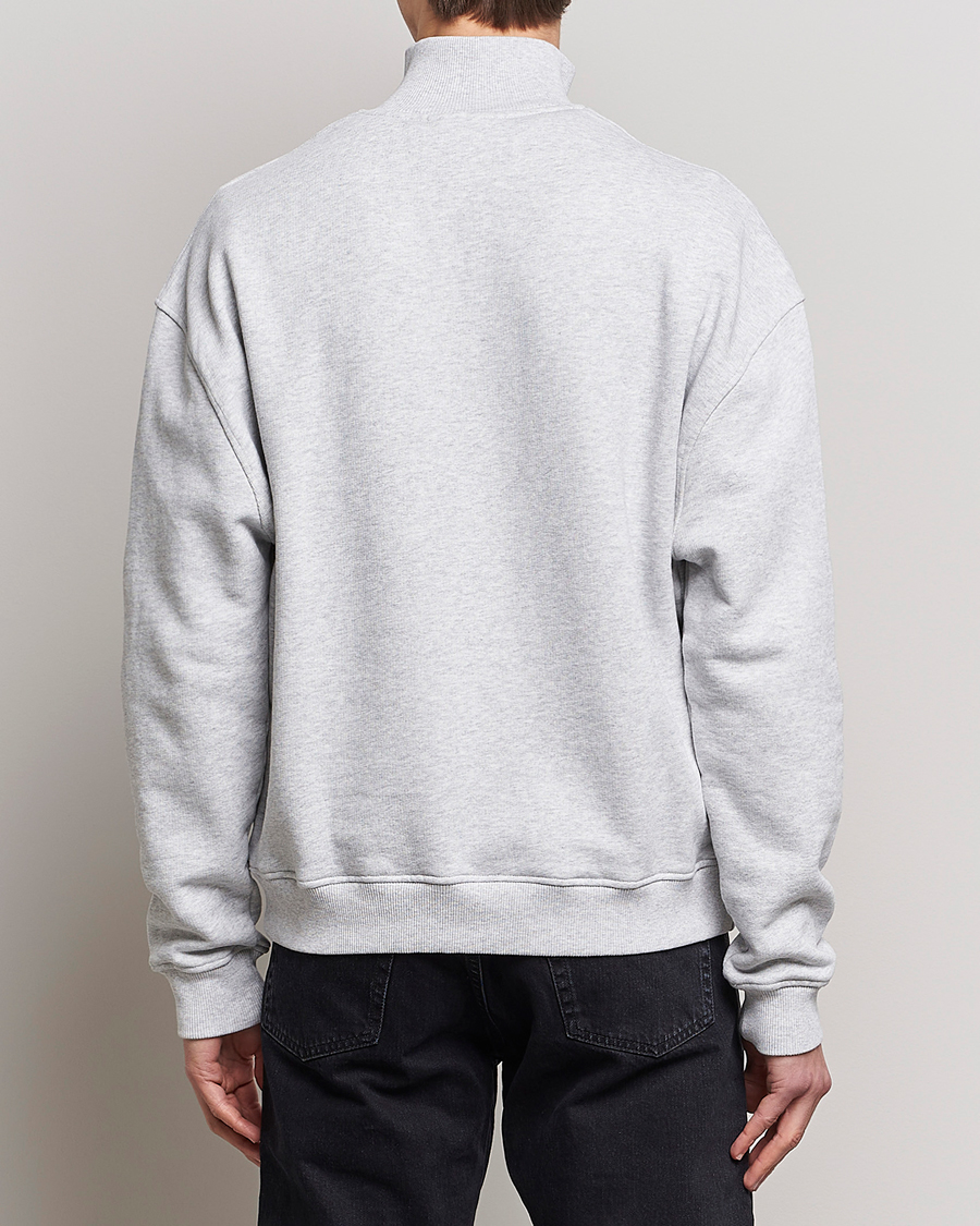 Herr | Tröjor | Axel Arigato | Monogram Half Zip Sweater Grey Melange