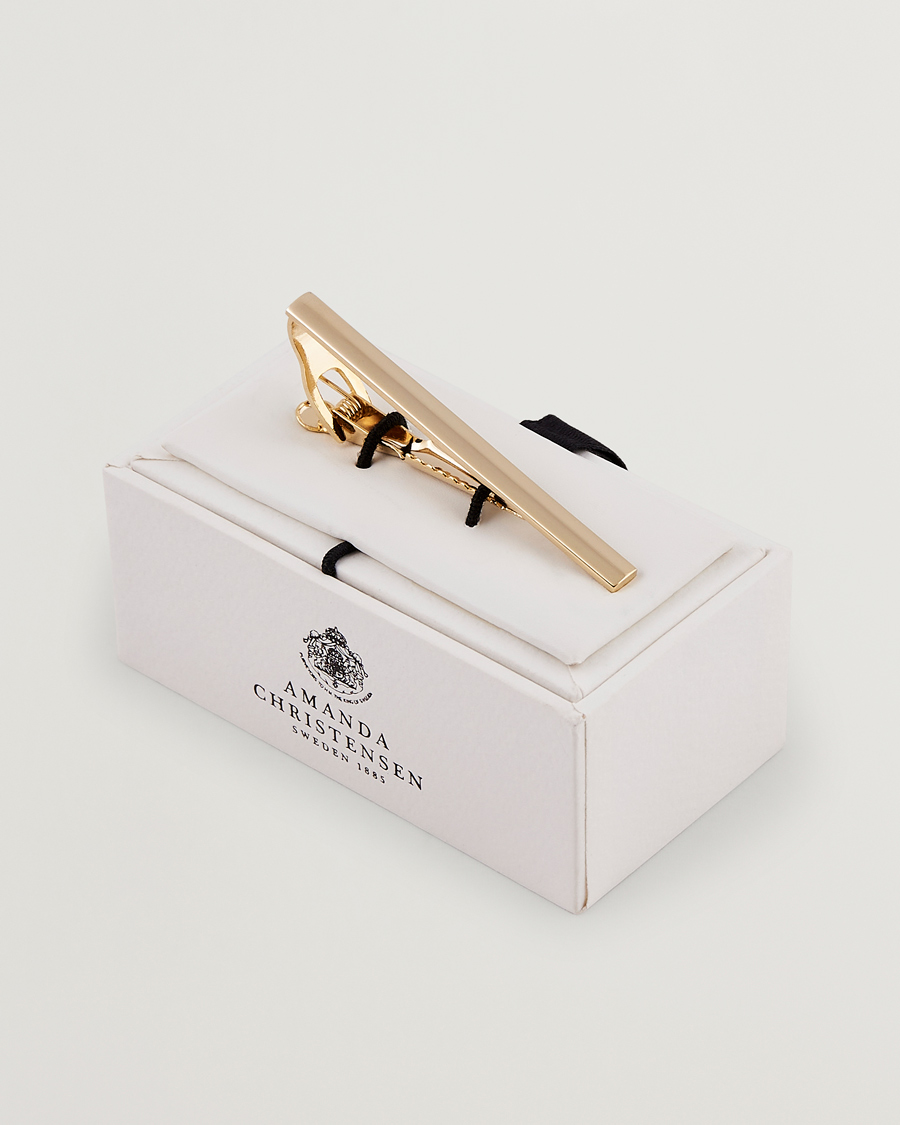 Herr | Slipsar | Amanda Christensen | Tie Clip Gold