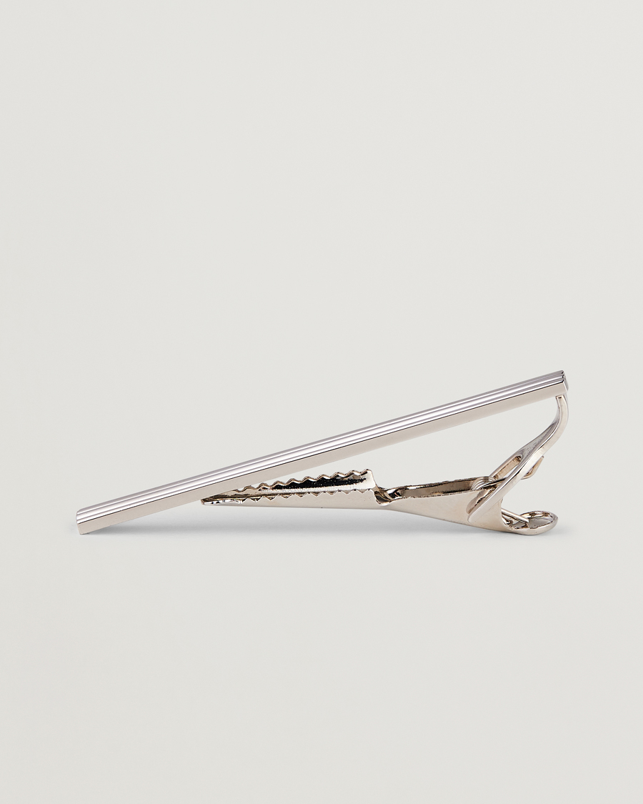 Herre |  | Amanda Christensen | Ribbed Tie Clip Silver