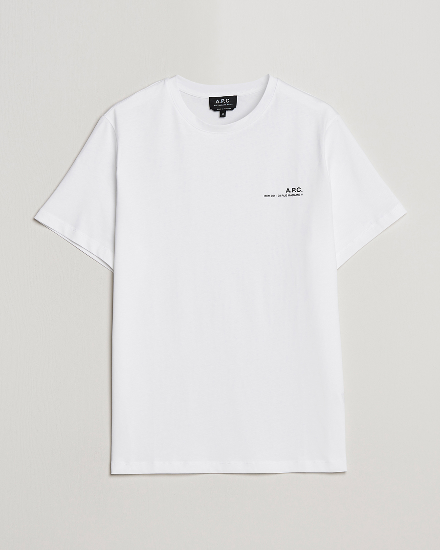 Herr | T-Shirts | A.P.C. | Item T-Shirt White