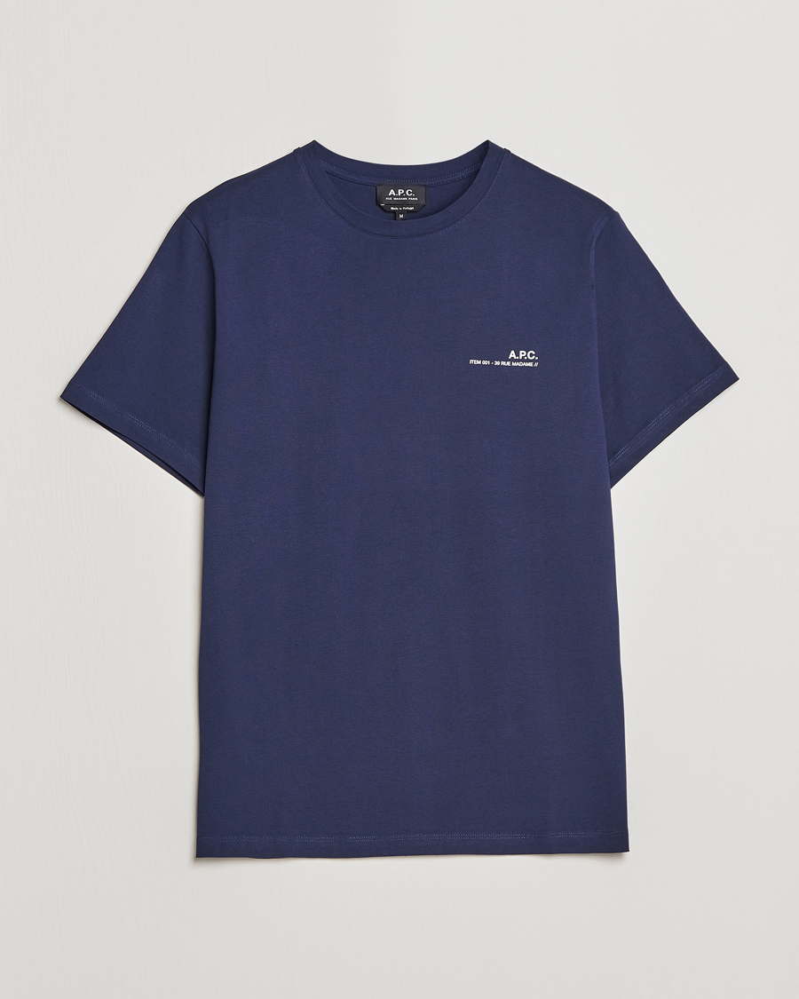 Herr | T-Shirts | A.P.C. | Item T-Shirt Navy